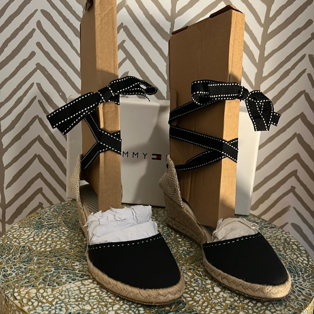 Espadrilles with Ribbon Ankle Laces